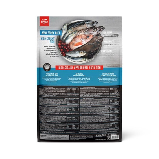 ORIJEN Six Fish – hrană uscată fără cereale pentru pisici, cu pește, 1,8 kg